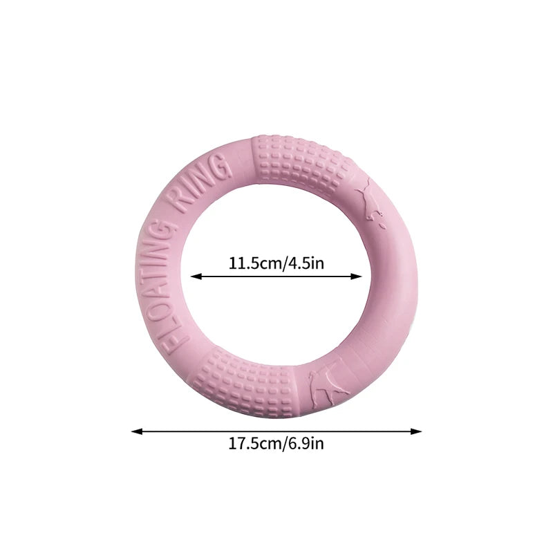 Treningsring til hund – tyggeleke og kasteleke for aktiv lek utendørs