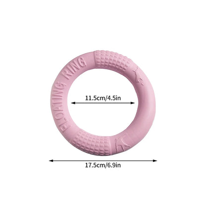 Treningsring til hund – tyggeleke og kasteleke for aktiv lek utendørs