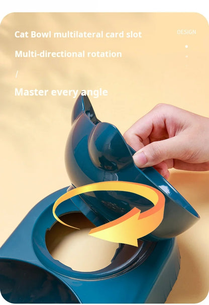 3-i-1 skål med mat, vann og automatisk påfyll